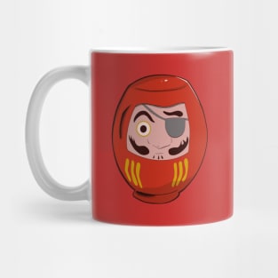 Eyepatch Daruma Doll Mug